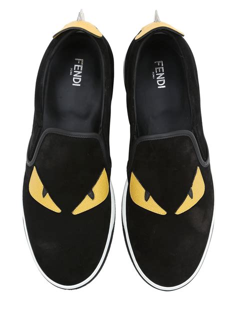 fendi sneaker socks|fendi monster slip on sneakers.